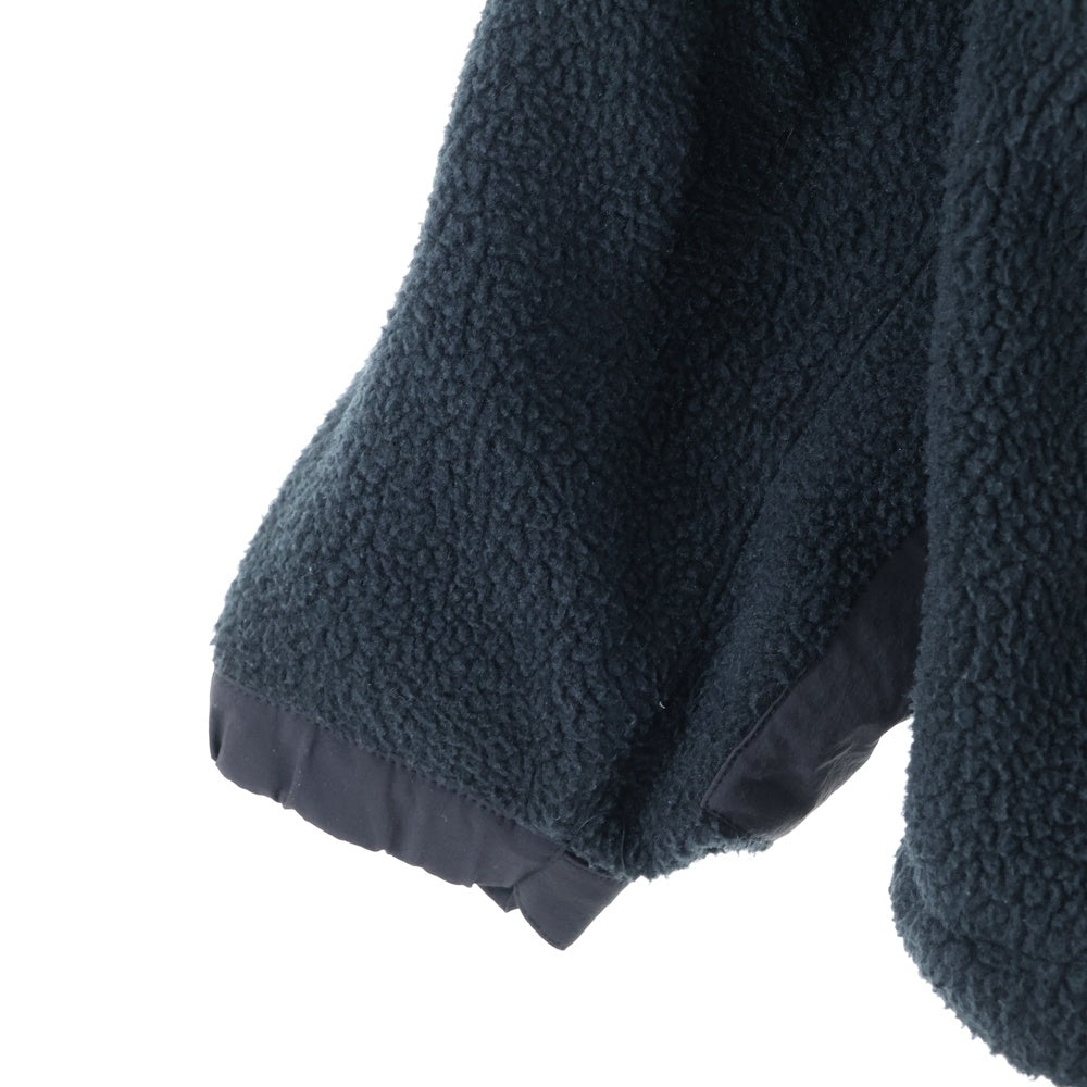 OVY(オヴィー) Boa Fleece Anorak Hoodie オヴィー ボアフリース アノラック プルオーバー フーディー パーカー ブラック
