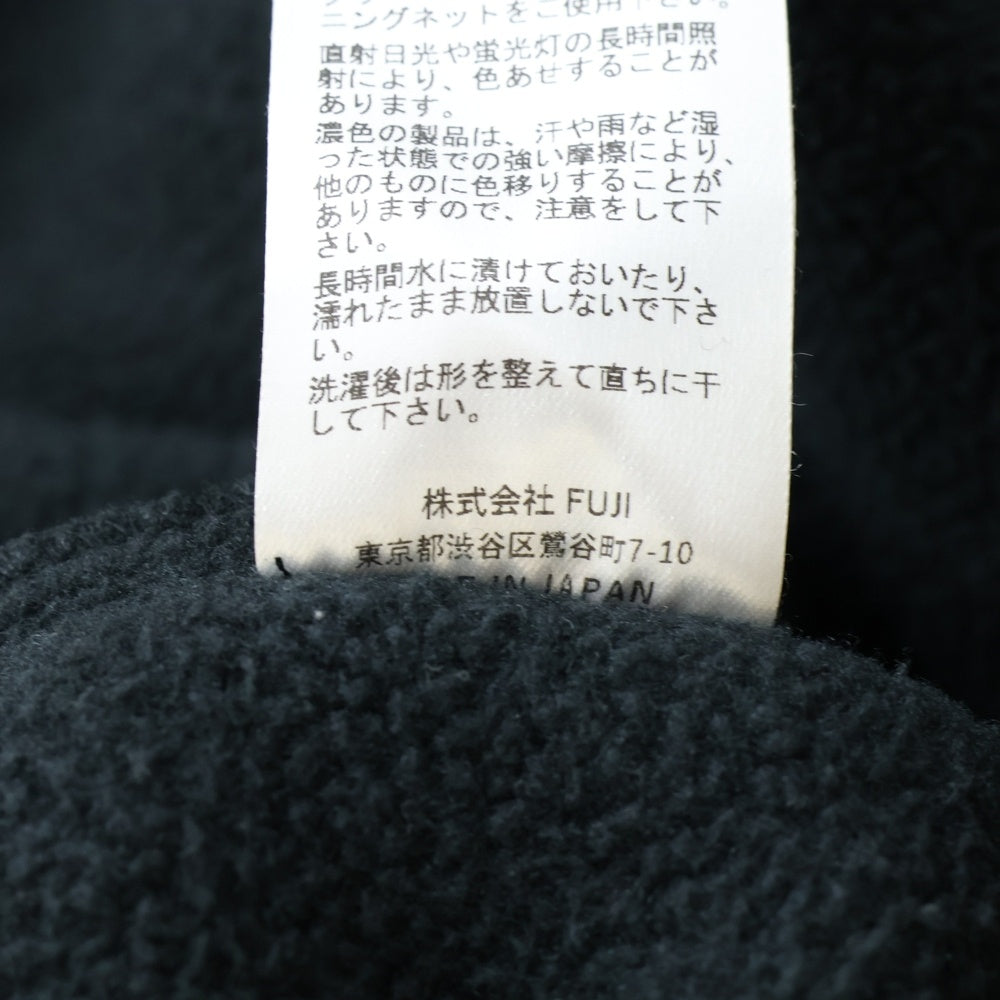 OVY(オヴィー) Boa Fleece Anorak Hoodie オヴィー ボアフリース アノラック プルオーバー フーディー パーカー ブラック