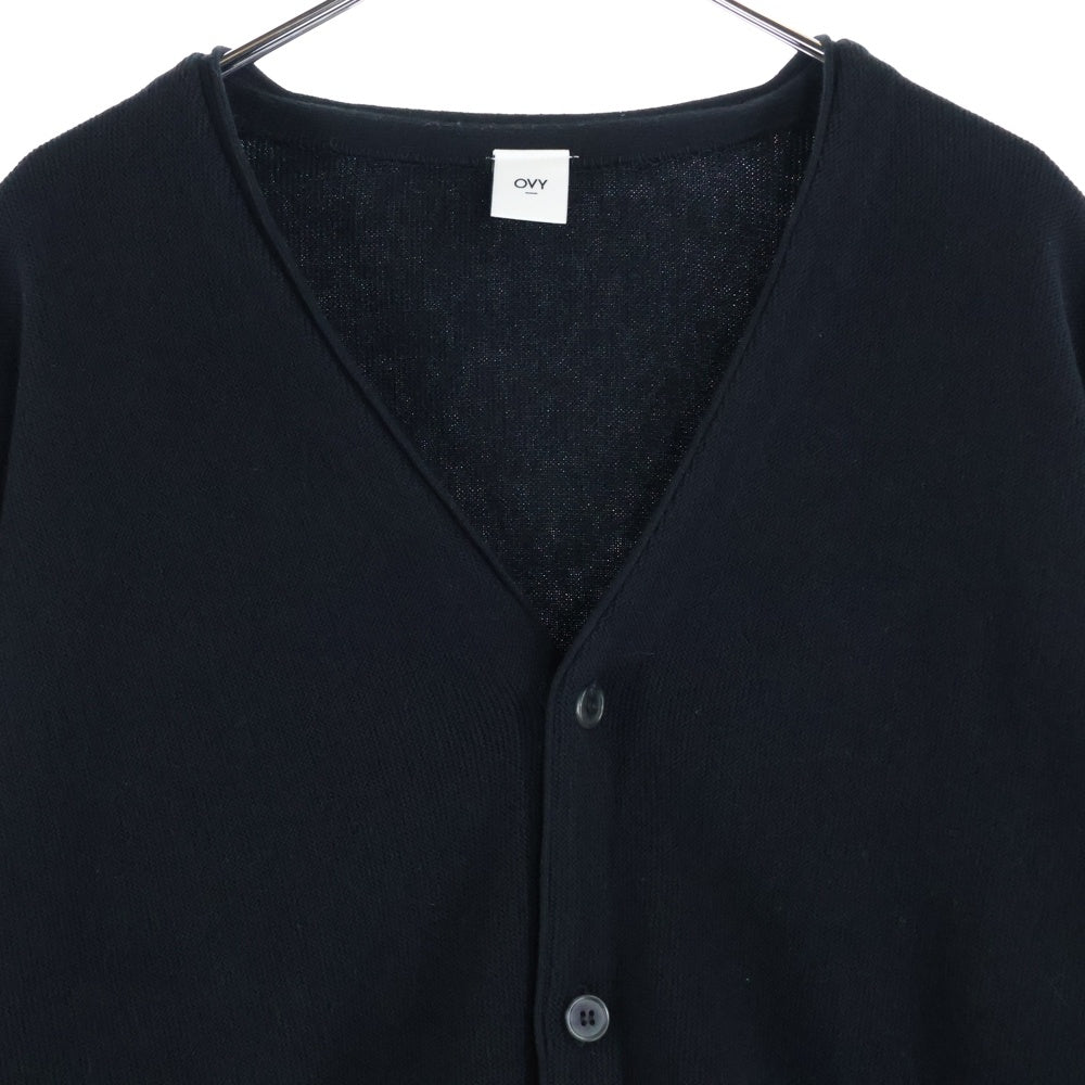 OVY(オヴィー) 50's Classic Cotton Cashmere Cardigan オヴィー クラシック コットンカシミヤ カーディガン ニット ブラック