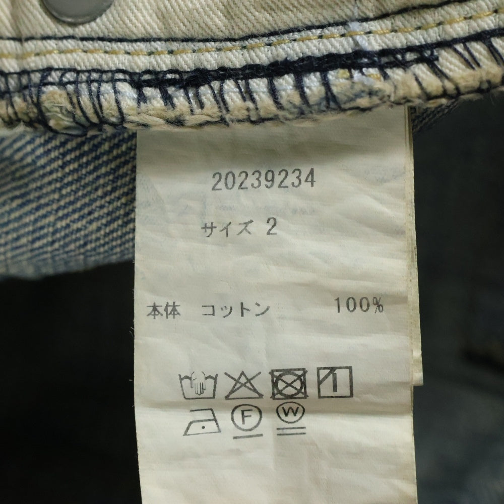 KAJA(カジャ) KAJA STANDARD SELVEDGE WASHED DENIM PANTS カジャ スタンダード セルビッジ ウォッシュドデニムパンツ インディゴ 20239234