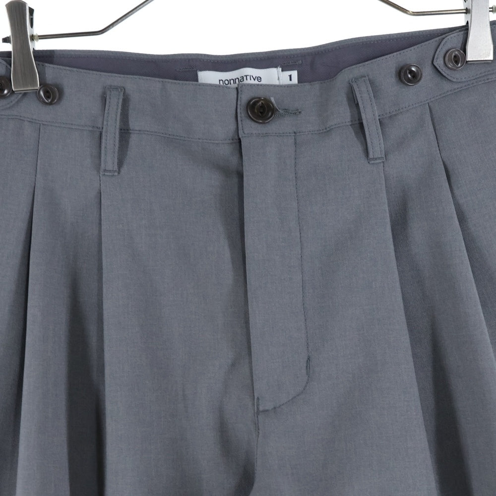 nonnative(ノンネイティブ) OFFICER CHINO TROUSERS POLY WEATHER オフィサー チノ ポリウェザー トラウザーズ スラックス グレー NN-P4637