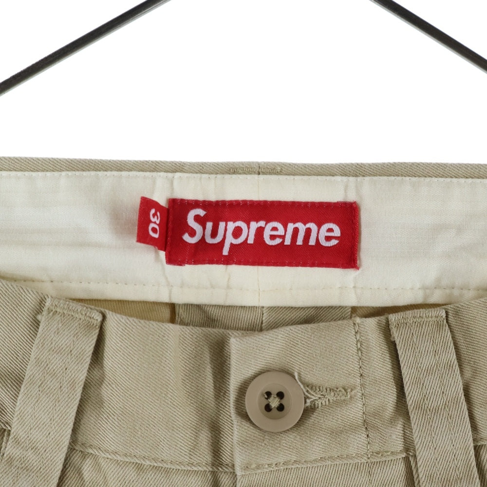 SUPREME(シュプリーム) 25AW CHINO PANT チノ ロゴエンブロイダリー パンツ ベージュ