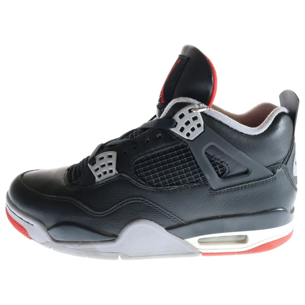 NIKE(ナイキ) AIR JORDAN 4 RETRO BRED REIMAGINED エアジョーダン レトロ ブレッドリイマジンド ハイカットスニーカー ブラック/レッド US9/27cm FV5029-006