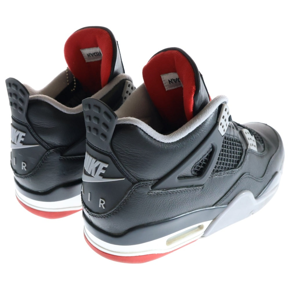 NIKE(ナイキ) AIR JORDAN 4 RETRO BRED REIMAGINED エアジョーダン レトロ ブレッドリイマジンド ハイカットスニーカー ブラック/レッド US9/27cm FV5029-006