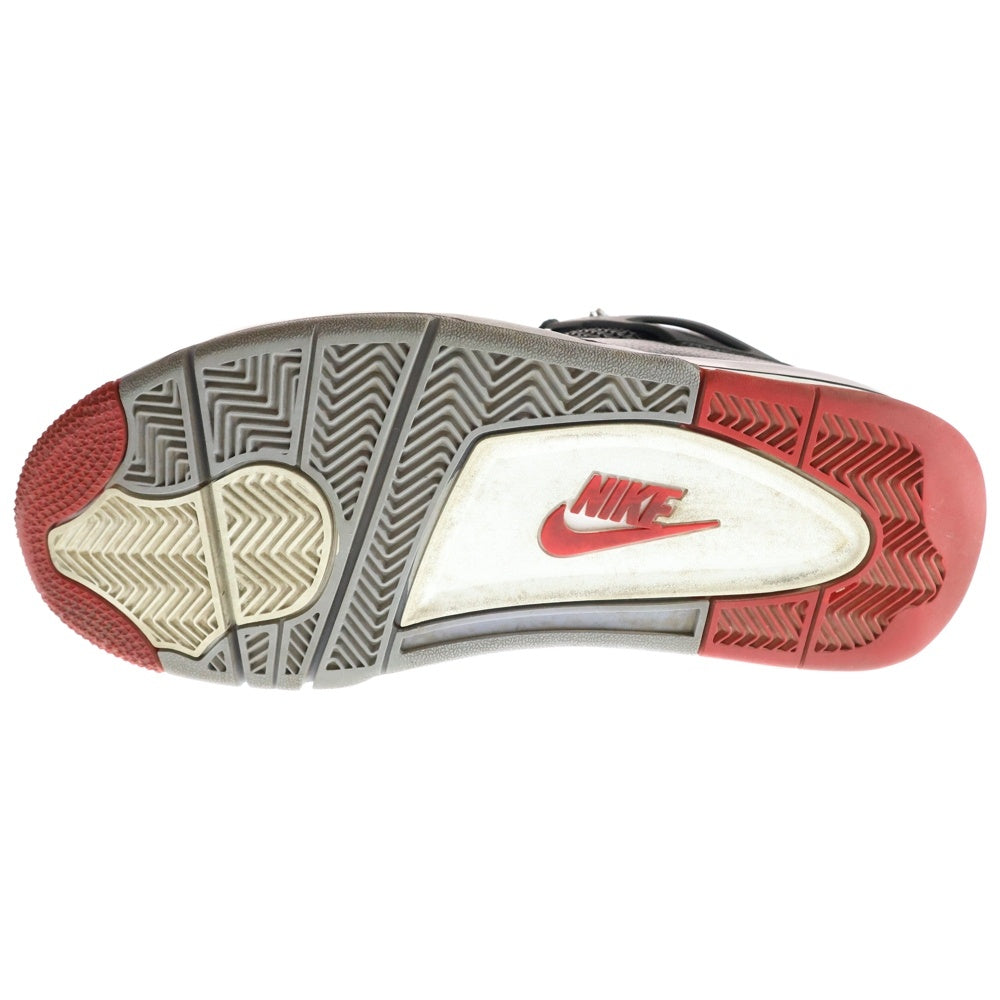 NIKE(ナイキ) AIR JORDAN 4 RETRO BRED REIMAGINED エアジョーダン レトロ ブレッドリイマジンド ハイカットスニーカー ブラック/レッド US9/27cm FV5029-006