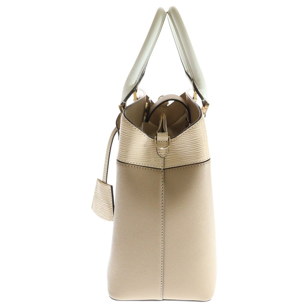 TORY BURCH(トリー バーチ) 2Way レザー ショルダー ハンドバッグ ベージュ レディース