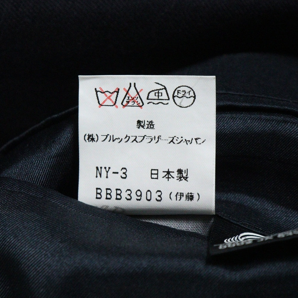 BROOKS BROTHERS(ブルックス ブラザーズ) 金ボタン 2B ウールテーラードジャケット ブラック BBBBH 738000