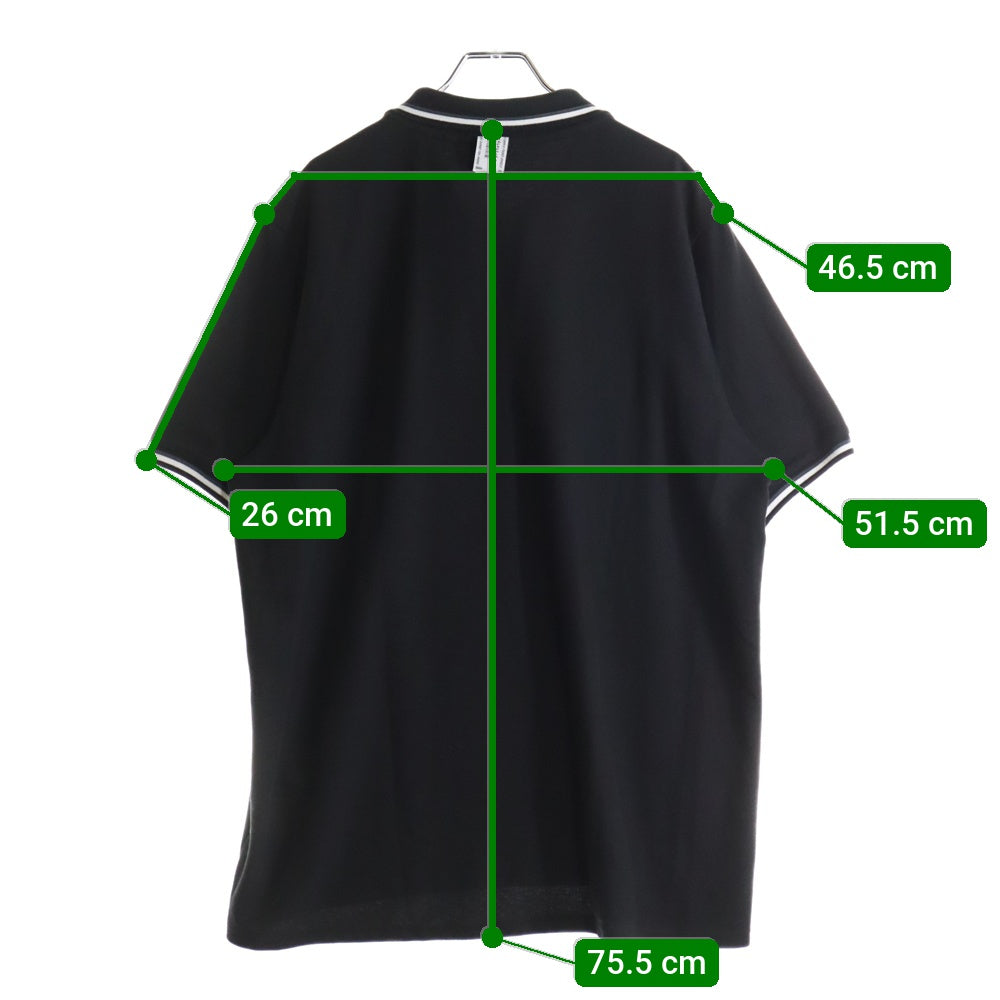 PROTOTYPES(プロトタイプス) SS25 WRAPPED POLO SHIRT ラップドポロシャツ ブラック 31PT07JE17USB
