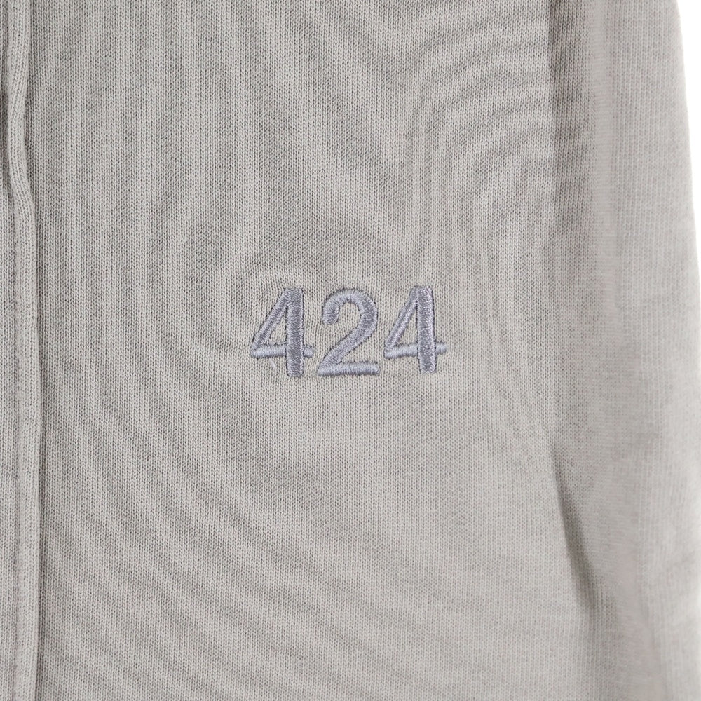 424(フォートゥーフォー) ロゴ刺繍 スウェットパンツ グレージュ