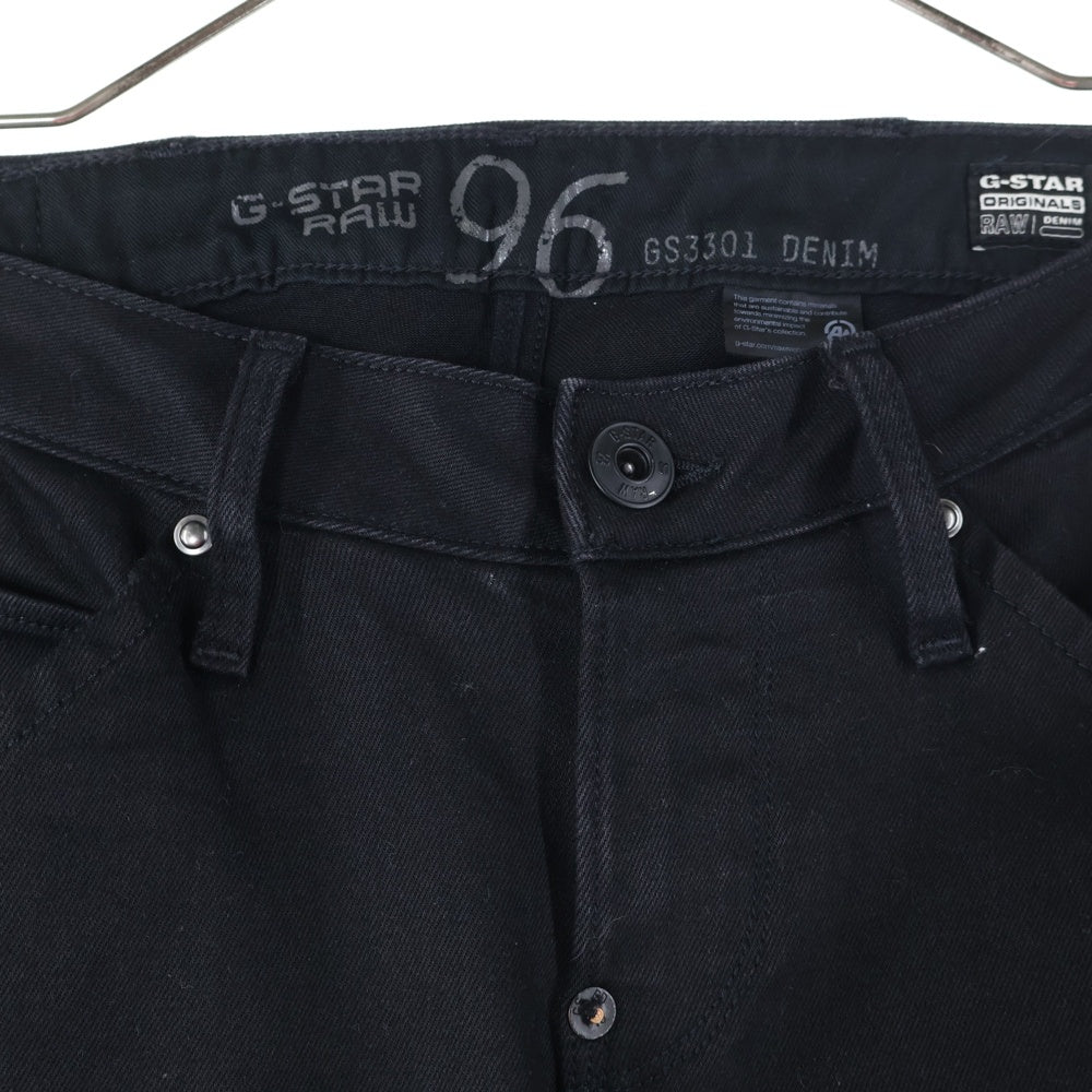 G-STAR RAW(ジースターロウ) 5620 HERITAGE EMBRO TAPERED WMN ヘリテージエンブロ テーパード デニムパンツ ブラック