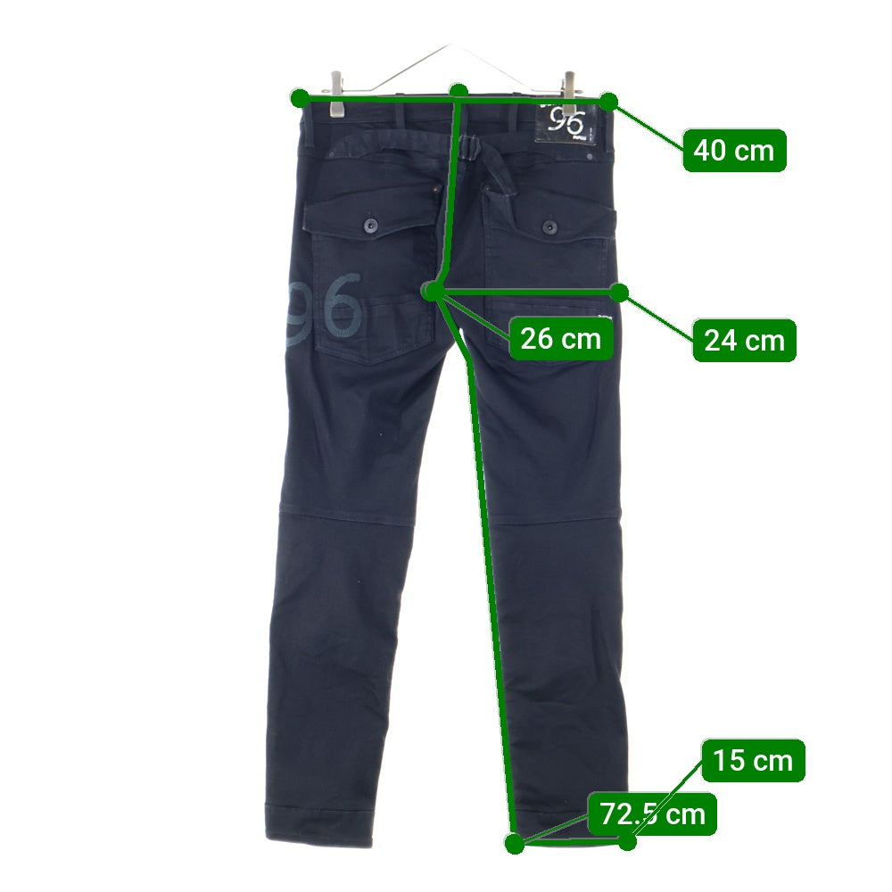 G-STAR RAW(ジースターロウ) 5620 HERITAGE EMBRO TAPERED WMN ヘリテージエンブロ テーパード デニムパンツ ブラック