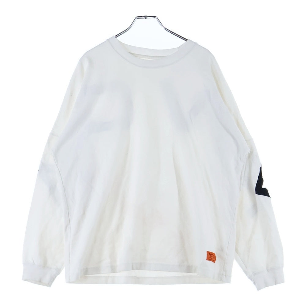 RVCA(ルーカ) バックロゴプリント 長袖Tシャツ カットソー ホワイト