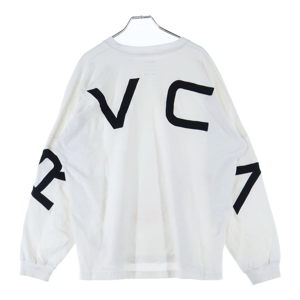 RVCA(ルーカ) バックロゴプリント 長袖Tシャツ カットソー ホワイト