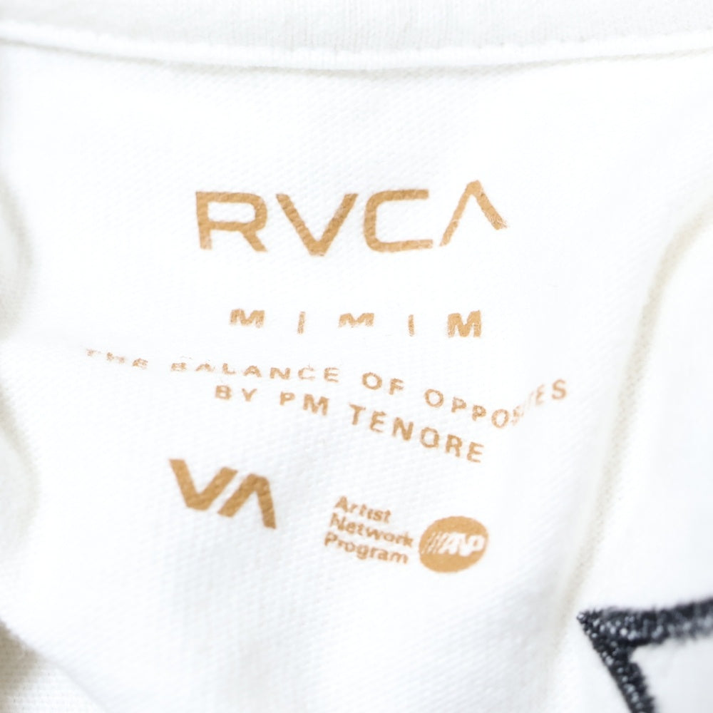 RVCA(ルーカ) バックロゴプリント 長袖Tシャツ カットソー ホワイト
