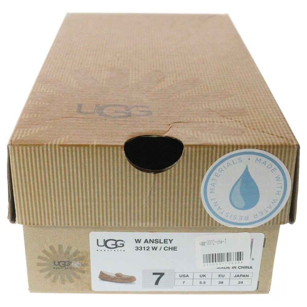 UGG(アグ) ANSLEY アンスレー モカシン シルキースエード ローファー ブラウン レディース 3312