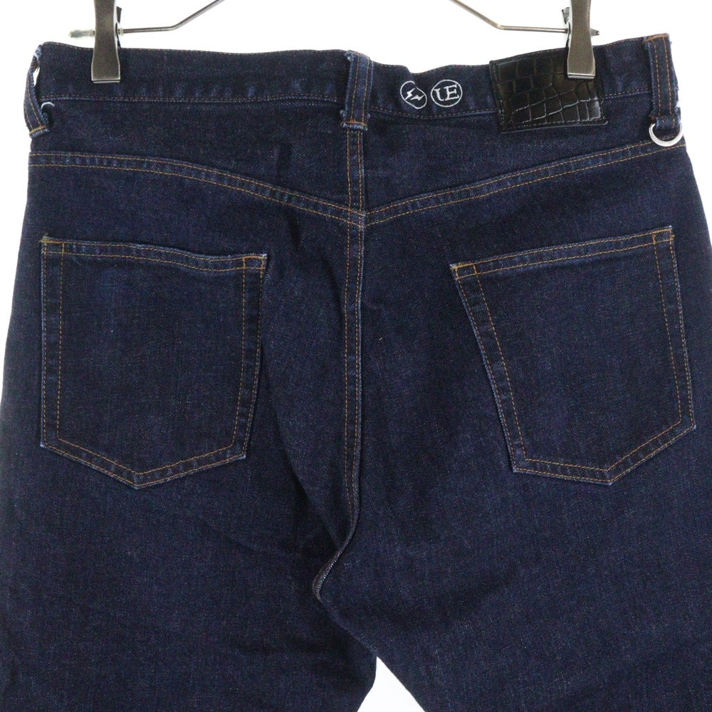 UNIFORM EXPERIMENT(ユニフォームエクスペリメント) RIGID DENIM TAPERED PANTS リジェット ジップアップ テーパード デニムパンツ インディゴ UE-232005