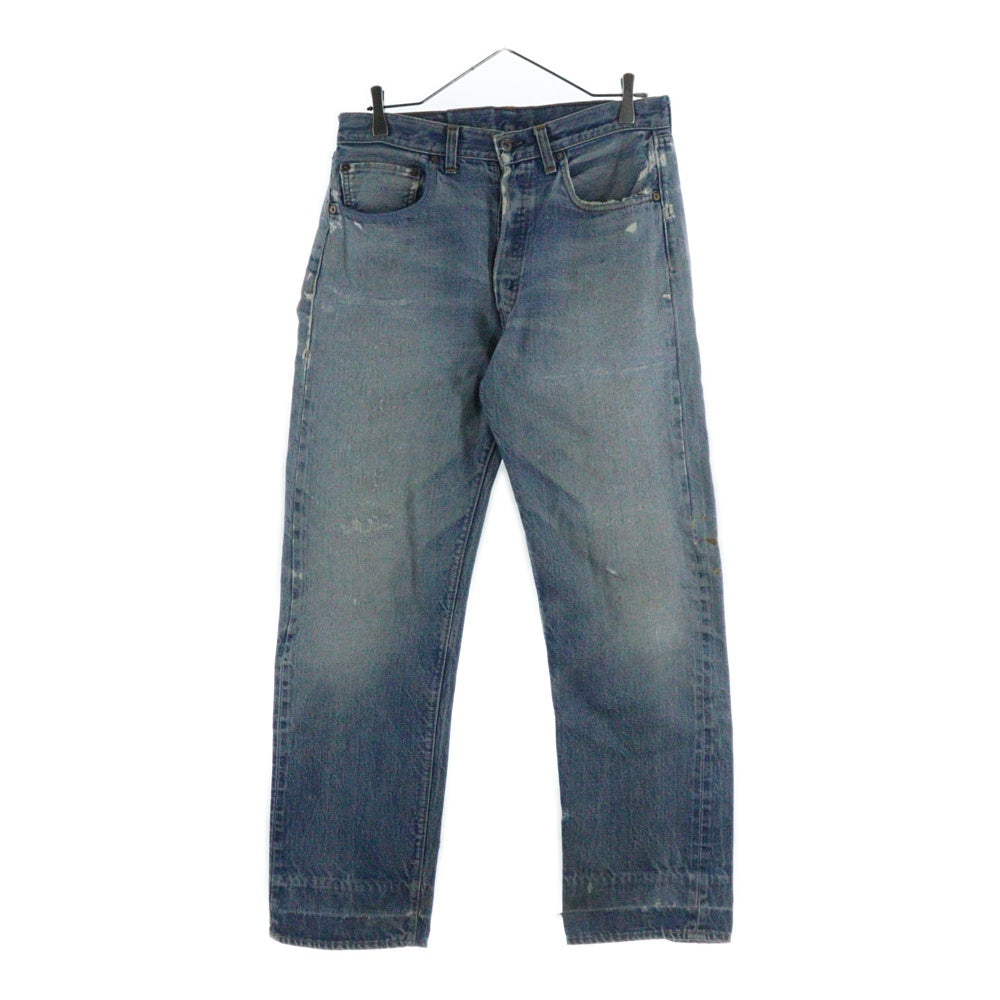 Levi's(リーバイス) 70s VINTAGE ヴィンテージ 66後期 501 スモールe 不均等V ボタン裏6 デニムパンツ インディゴ