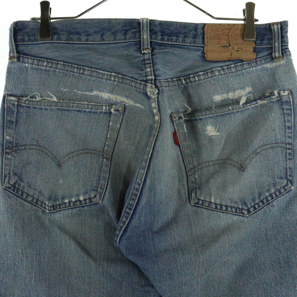 Levi's(リーバイス) 70s VINTAGE ヴィンテージ 66後期 501 スモールe 不均等V ボタン裏6 デニムパンツ インディゴ