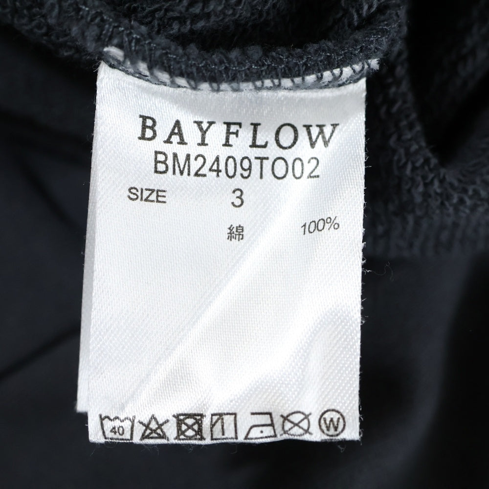 JACKSON MATISSE(ジャクソンマティス) フォトプリント コットン クルーネック スウェット トレーナー ブラック BM2409TO02