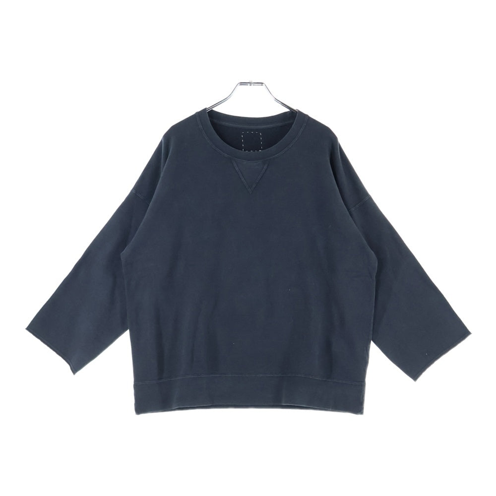 VISVIM(ヴィスヴィム) 25SS JUMBO SB SWEAT 3/4 ジャンボ クルーネック スウェット トレーナー グレー 0125105010021