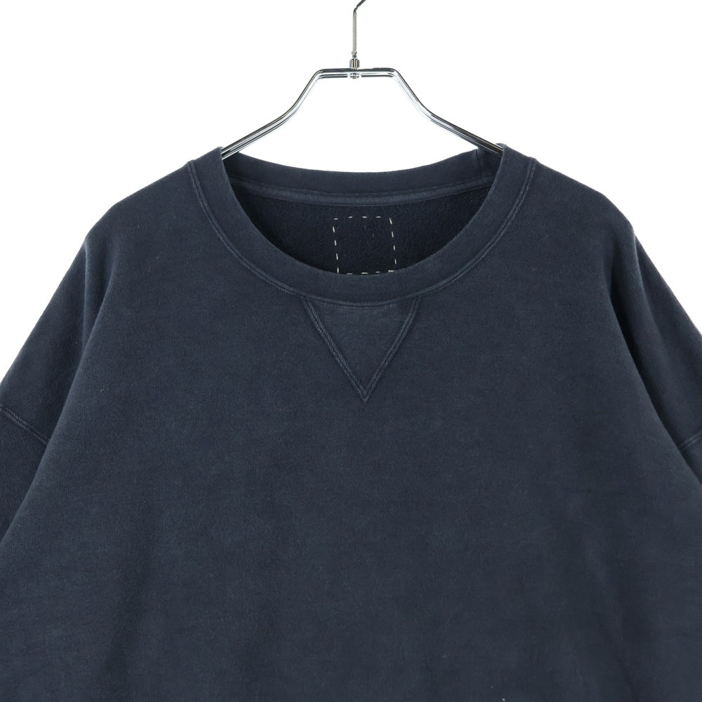 VISVIM(ヴィスヴィム) 25SS JUMBO SB SWEAT 3/4 ジャンボ クルーネック スウェット トレーナー グレー 0125105010021