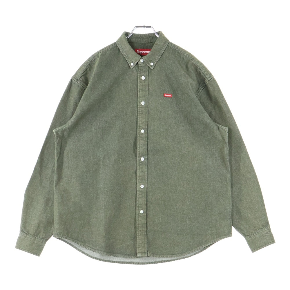 SUPREME(シュプリーム) 24SS Small Box Shirt スモール ボックス 長袖シャツ グリーン