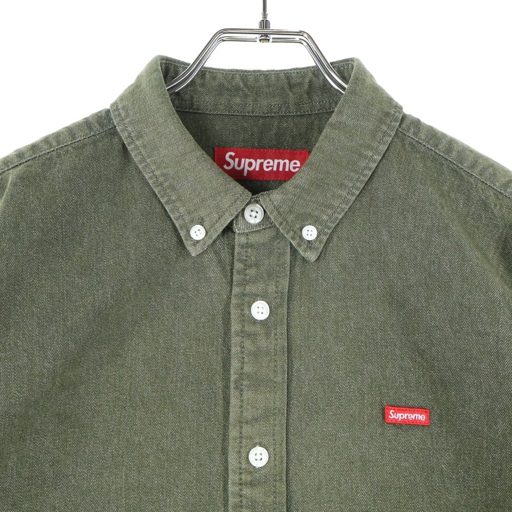 SUPREME(シュプリーム) 24SS Small Box Shirt スモール ボックス 長袖シャツ グリーン