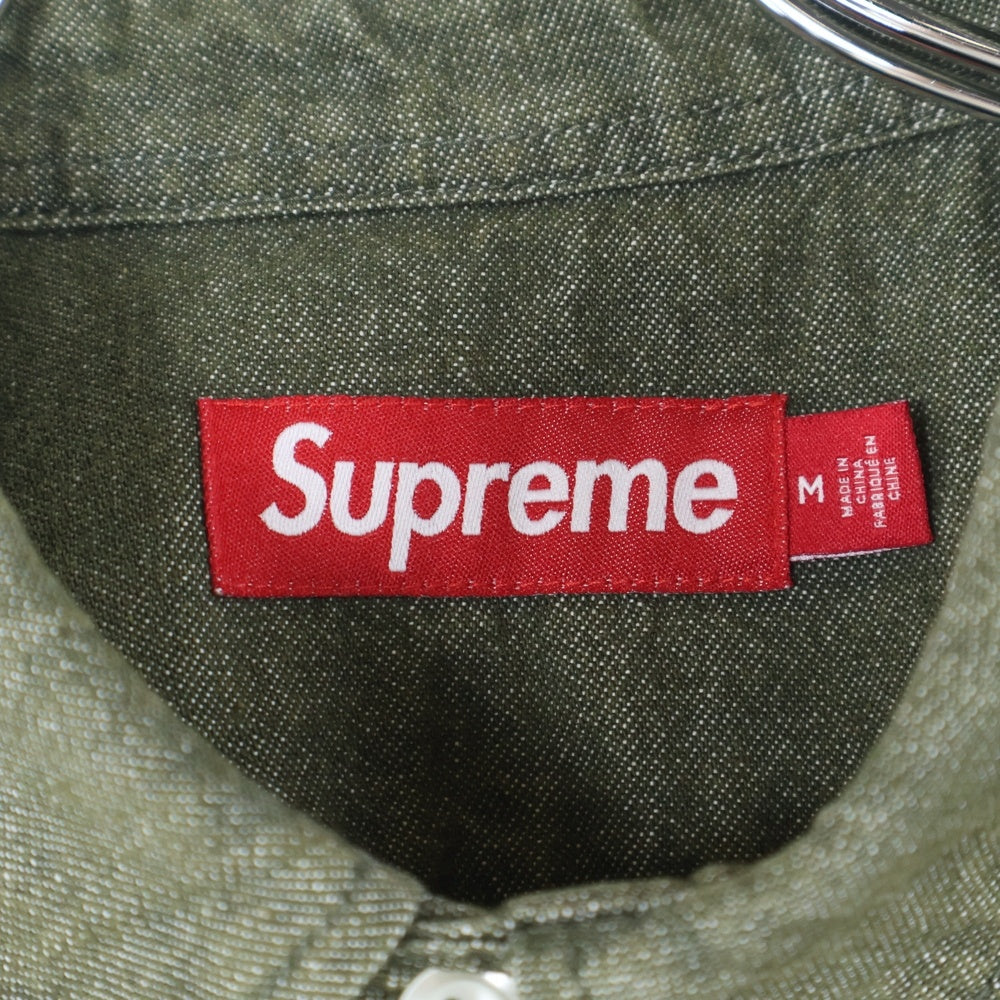 SUPREME(シュプリーム) 24SS Small Box Shirt スモール ボックス 長袖シャツ グリーン