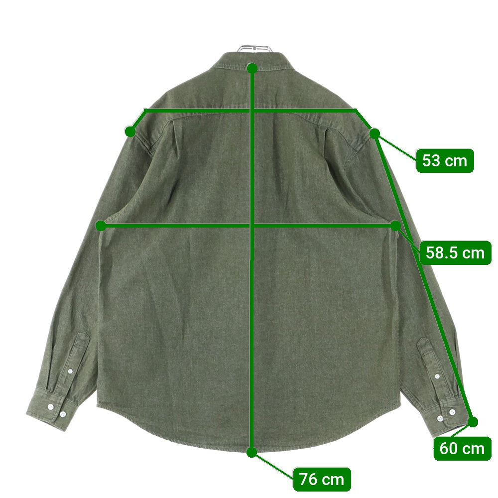 SUPREME(シュプリーム) 24SS Small Box Shirt スモール ボックス 長袖シャツ グリーン