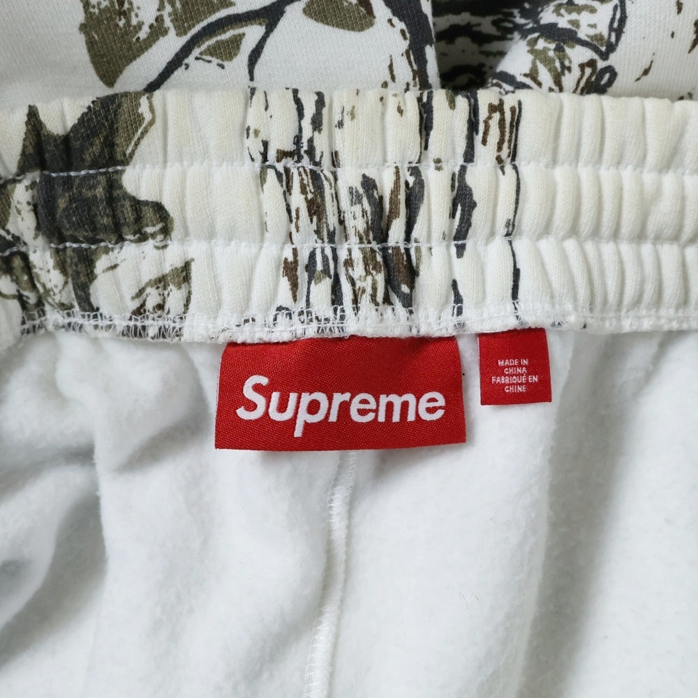 SUPREME(シュプリーム) 24SS Small Box Sweatpants Snow Camo スモール ボックス イージースウェットジョガーパンツ スノーカモ ホワイト