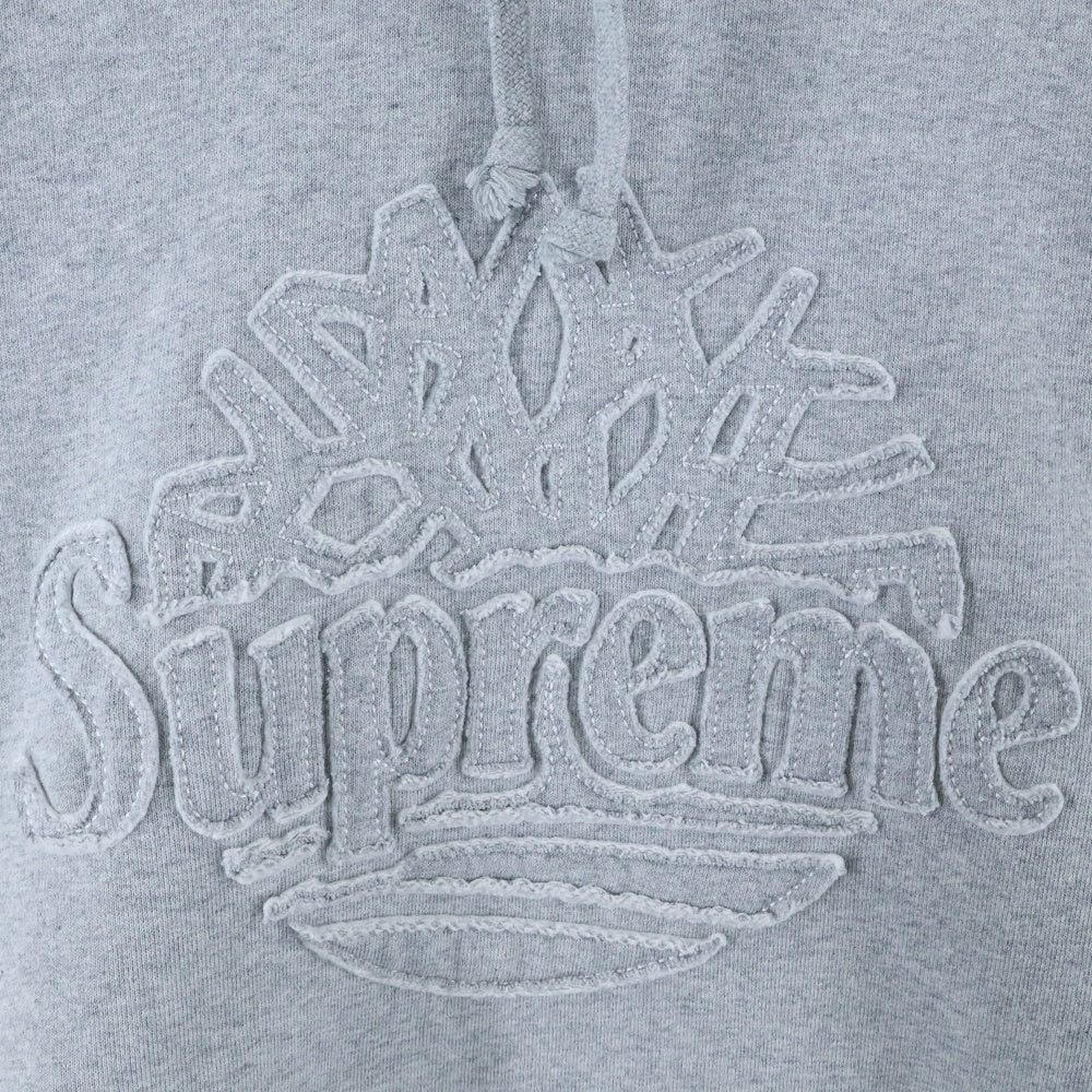 SUPREME(シュプリーム) 23SS Timberland Hooded Sweatshirt フロントロゴデザイン フーデッド スウェット パーカー グレー