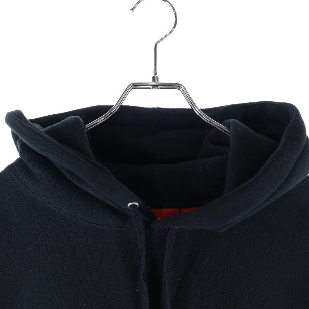 SUPREME(シュプリーム) 24SS Collegiate Hooded Sweatshirt カレジエイト フロントロゴデザイン フーデッド スウェット パーカー ブラック