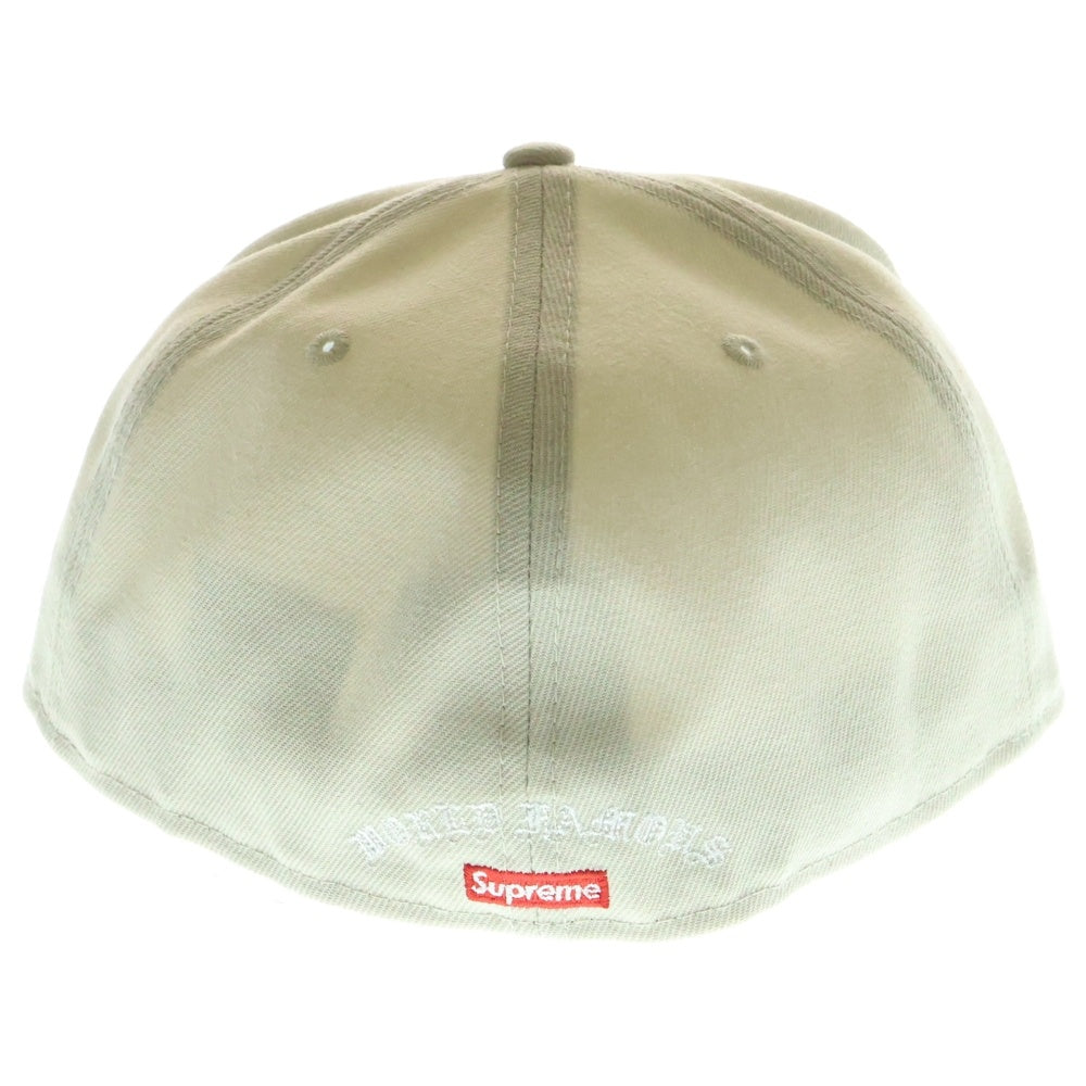 SUPREME(シュプリーム) 24SS ×NEW ERA Gold Cross S Logo Cap ニューエラ ゴールドクロス エスロゴ 6パネル ベースボールキャップ 帽子 ベージュ