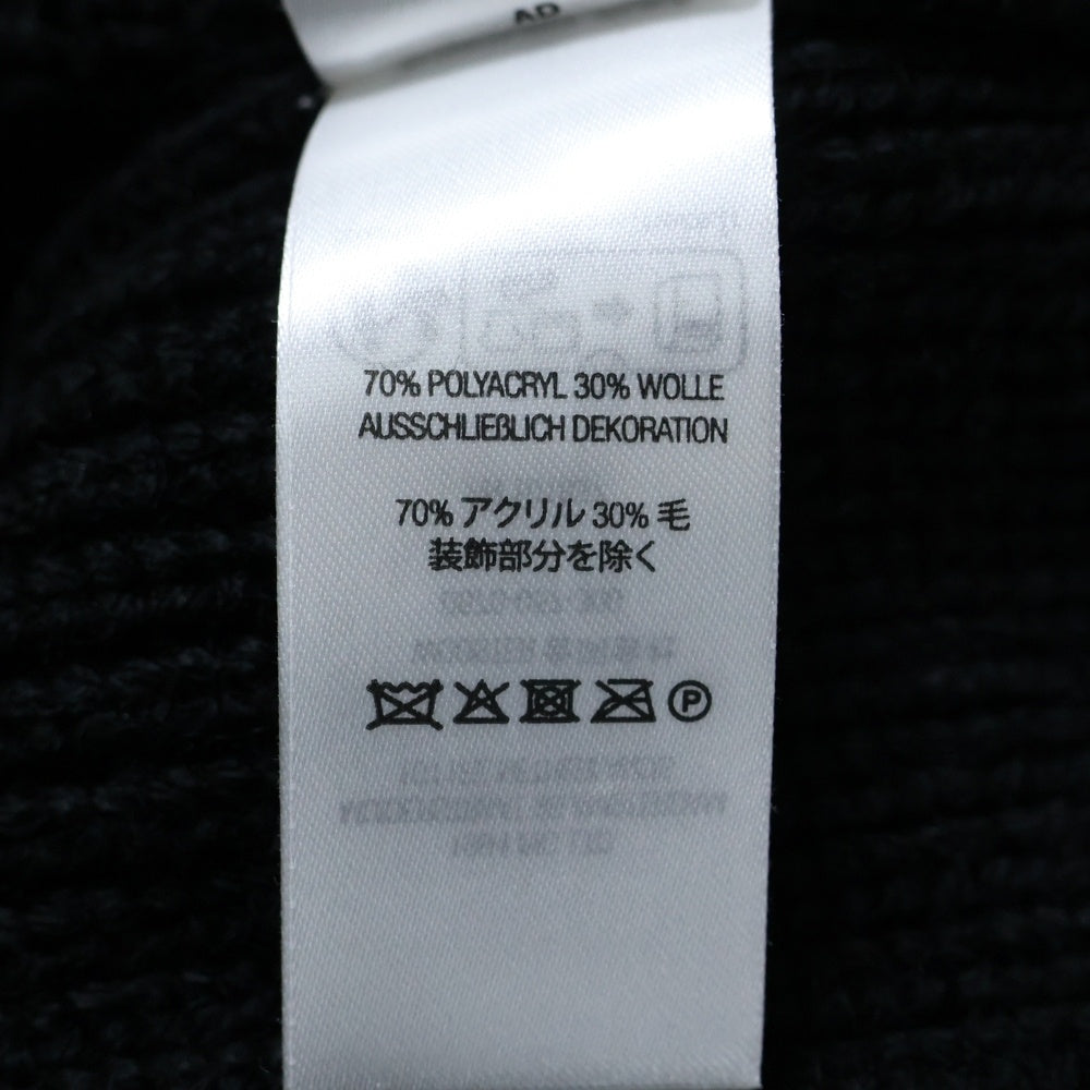 SUPREME(シュプリーム) 23AW Small Box Polo Sweater スモールボックスロゴ ポロ アクリルウールニット セーター ブラック