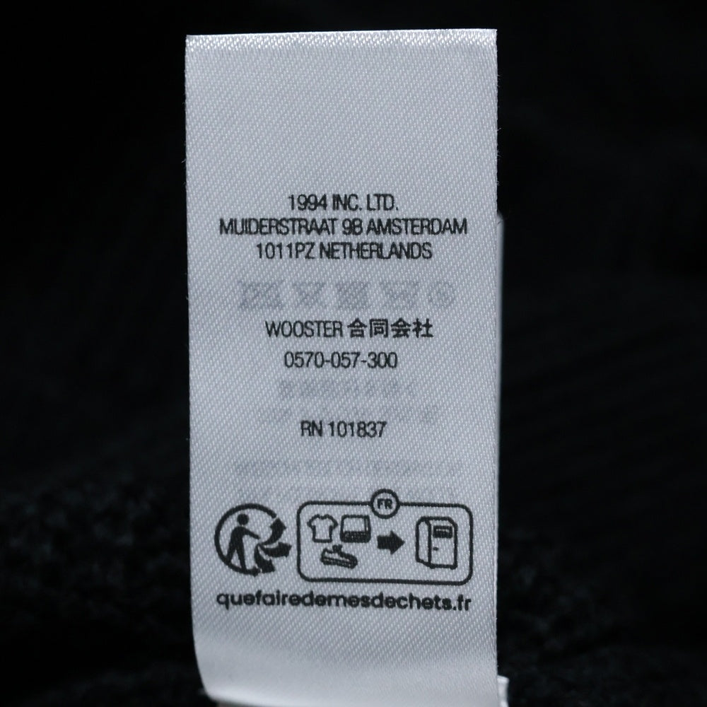 SUPREME(シュプリーム) 23AW Small Box Polo Sweater スモールボックスロゴ ポロ アクリルウールニット セーター ブラック