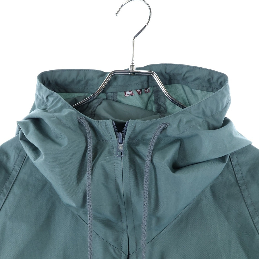 Hideandseek(ハイドアンドシーク) 23SS Nylon Zip Jacket ロゴ刺繍 バイカラーデザイン ナイロン ジップアップジャケット グレー/バーガンディ NJ-010123