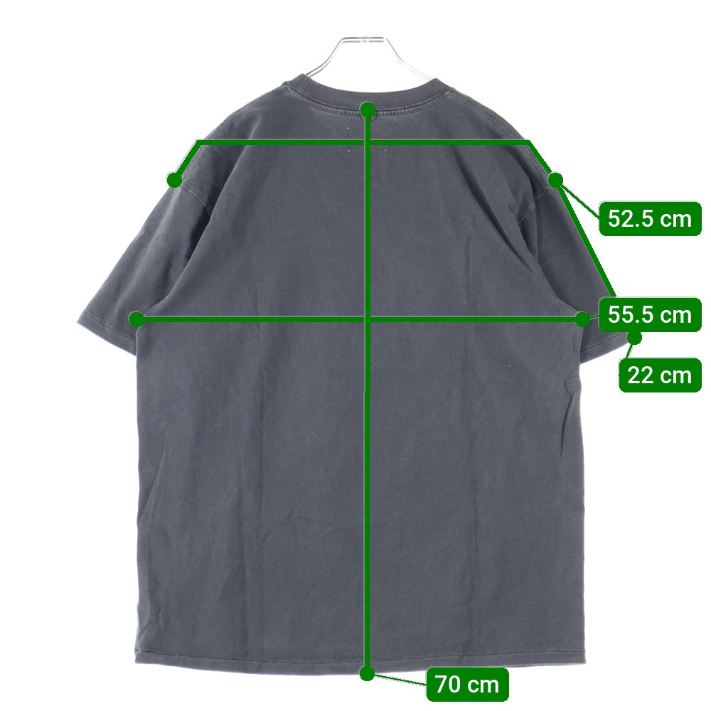 insonnia(インソニア) SONIC YOUTH DUNCETERIA TEE ソニックユース VINTAGE加工 フロントプリント クルーネック 半袖Tシャツ カットソー チャコール IP-SY-008