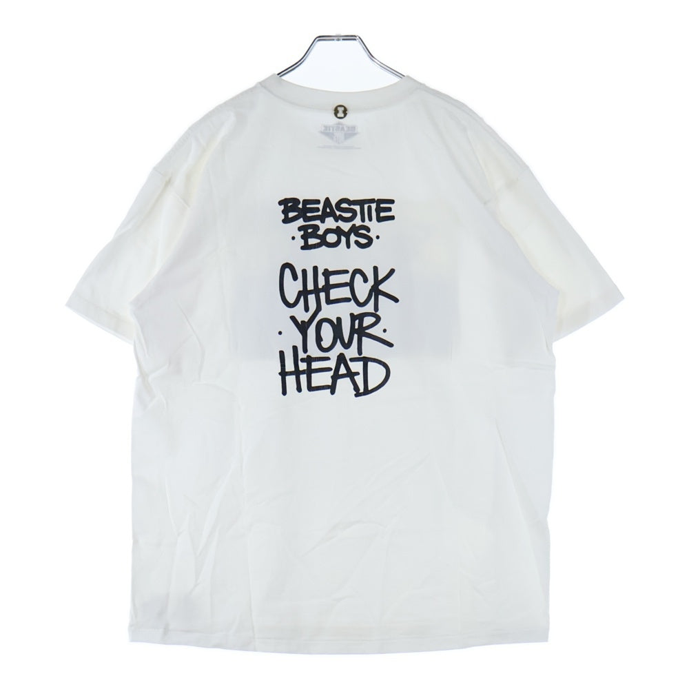 insonnia(インソニア) BEASTIE BOYS CHECK YOUR HEAD PHOTO TEE ビースティボーイズ フォトプリント クルーネック 半袖Tシャツ カットソー ホワイト IP-BEASTIE-001