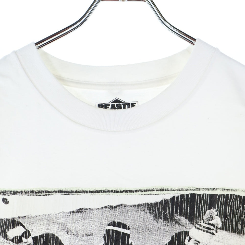 insonnia(インソニア) BEASTIE BOYS CHECK YOUR HEAD PHOTO TEE ビースティボーイズ フォトプリント クルーネック 半袖Tシャツ カットソー ホワイト IP-BEASTIE-001