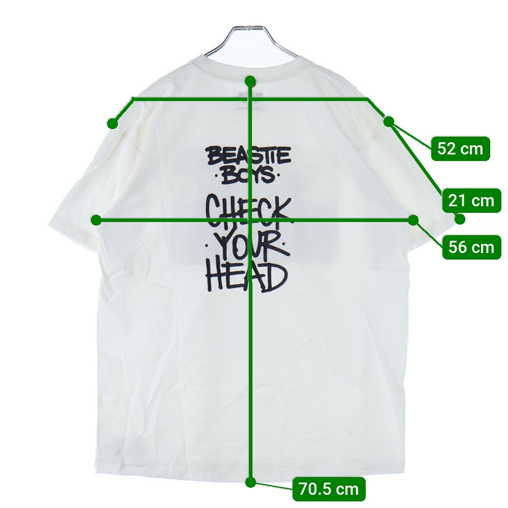 insonnia(インソニア) BEASTIE BOYS CHECK YOUR HEAD PHOTO TEE ビースティボーイズ フォトプリント クルーネック 半袖Tシャツ カットソー ホワイト IP-BEASTIE-001