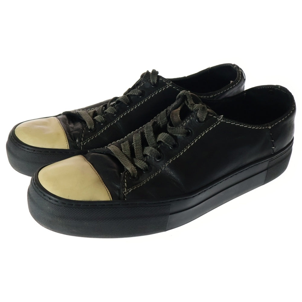 incarnation(インカネーション) HORSE LEATHER ROW CUT SNEAKER ホースレザー ローカットスニーカー ブラック