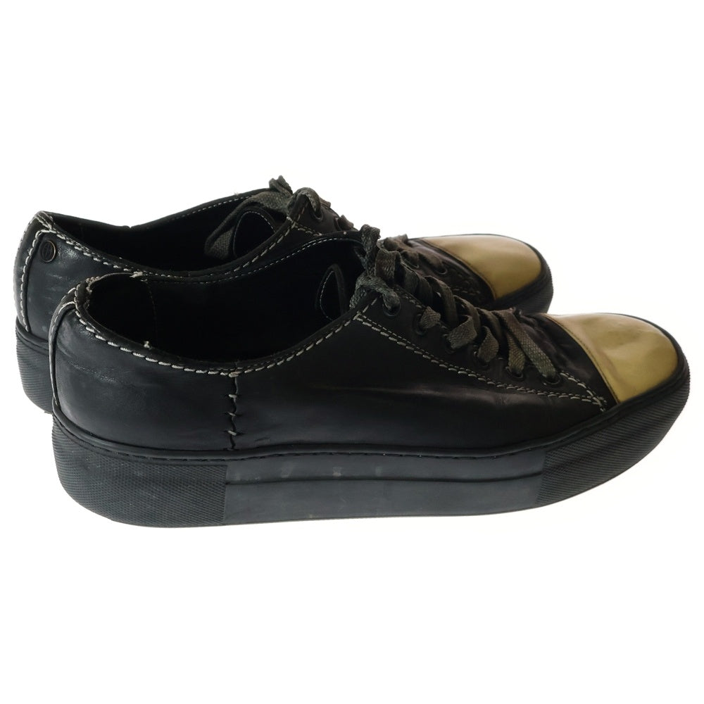 incarnation(インカネーション) HORSE LEATHER ROW CUT SNEAKER ホースレザー ローカットスニーカー ブラック