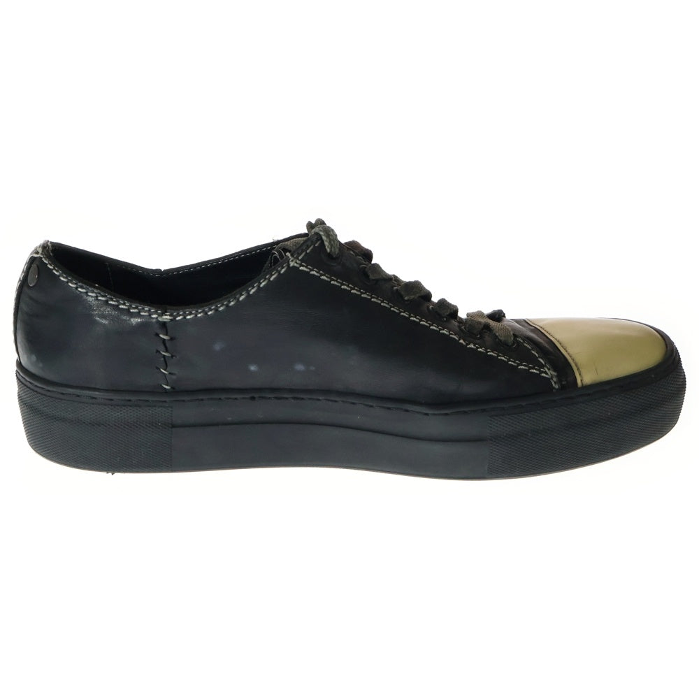 incarnation(インカネーション) HORSE LEATHER ROW CUT SNEAKER ホースレザー ローカットスニーカー ブラック
