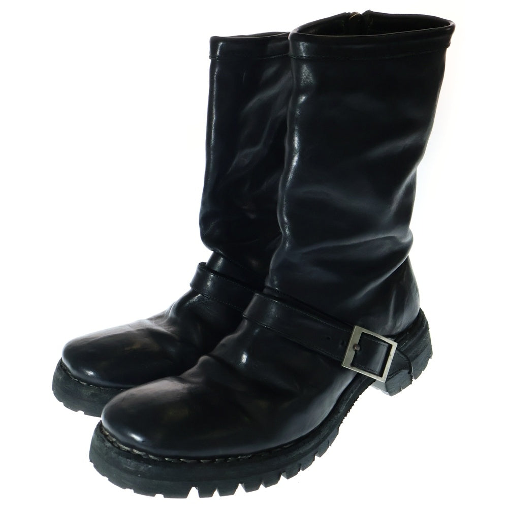 incarnation(インカネーション) HORSE LEATHER RANGER BOOTS ホースレザー サイドジップ レンジャーブーツ ブラック