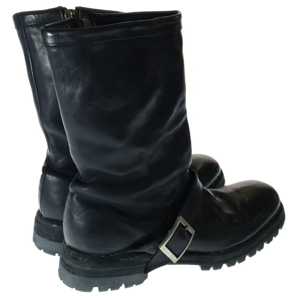 incarnation(インカネーション) HORSE LEATHER RANGER BOOTS ホースレザー サイドジップ レンジャーブーツ ブラック