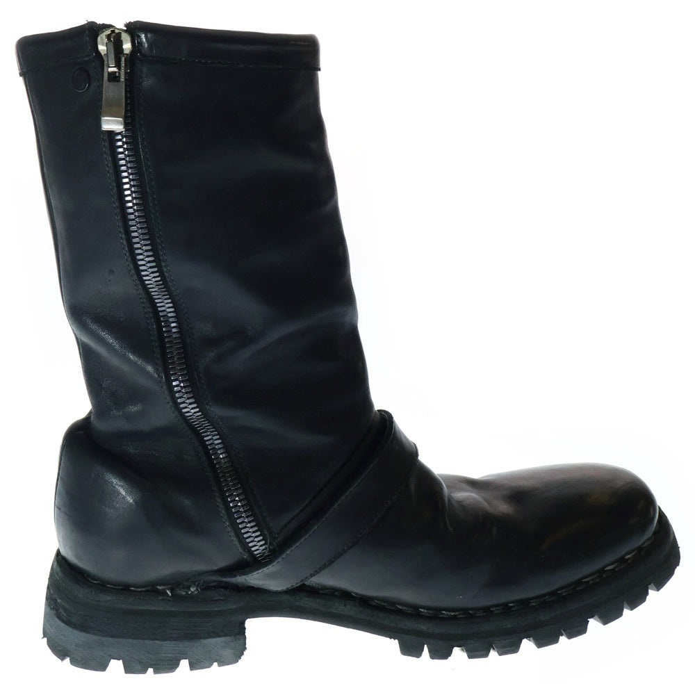 incarnation(インカネーション) HORSE LEATHER RANGER BOOTS ホースレザー サイドジップ レンジャーブーツ ブラック