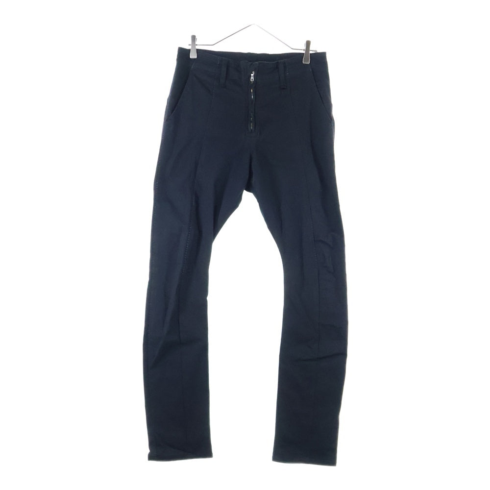 THEE OLD CIRCUS(ジオールドサーカス) COTTON RAYON STRETCH DRAWING SLIM PANTS コットンレーヨン ステッチ加工 ストレッチドローイングスリムパンツ ブラック 2105-K