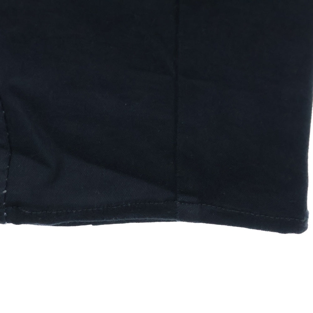 THEE OLD CIRCUS(ジオールドサーカス) COTTON RAYON STRETCH DRAWING SLIM PANTS コットンレーヨン ステッチ加工 ストレッチドローイングスリムパンツ ブラック 2105-K