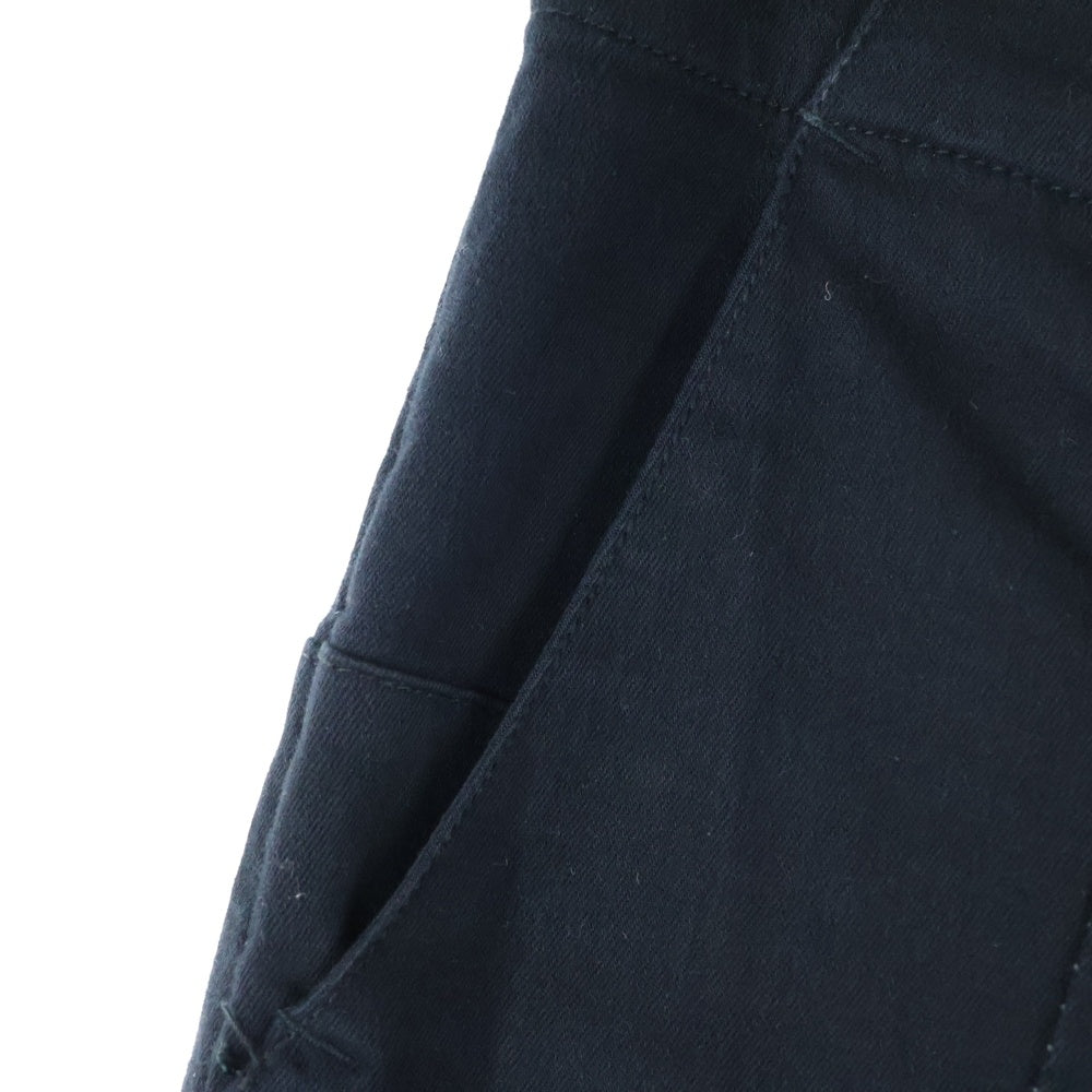 THEE OLD CIRCUS(ジオールドサーカス) COTTON RAYON STRETCH DRAWING SLIM PANTS コットンレーヨン ステッチ加工 ストレッチドローイングスリムパンツ ブラック 2105-K