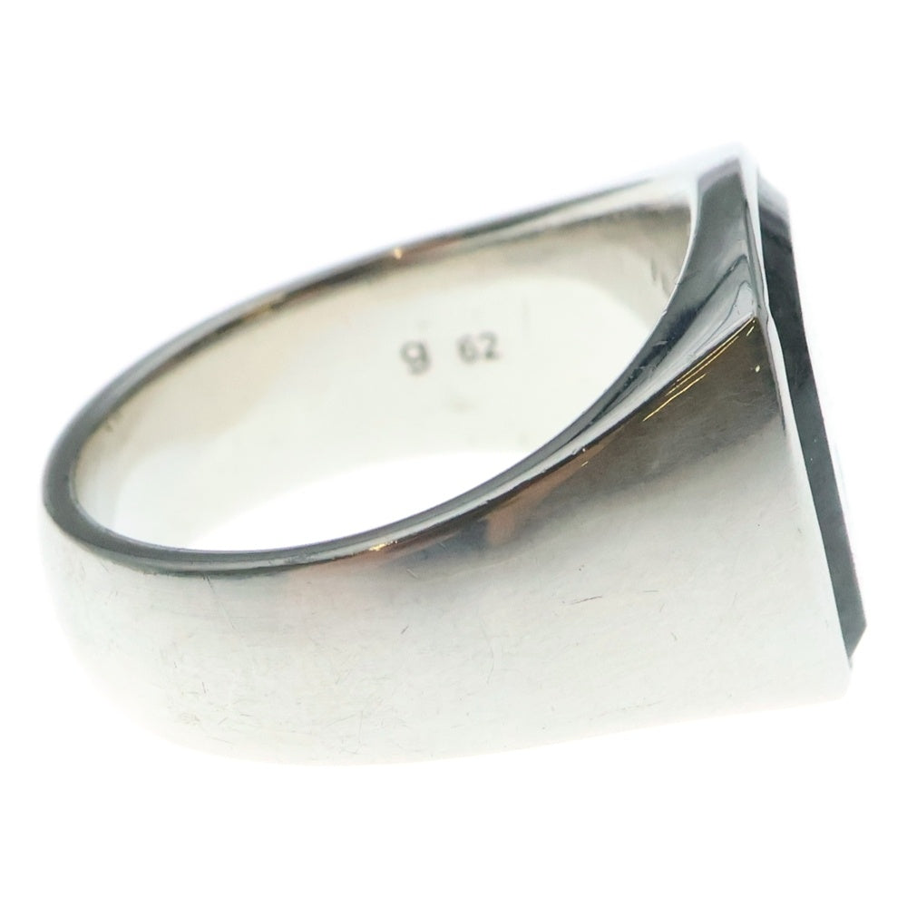 TOMWOOD(トムウッド) CUSHION LARVIKITE RING クッション ラルビカイト ストーンリング 指輪 シルバー